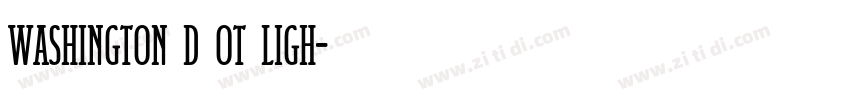 Washington D OT Ligh字体转换